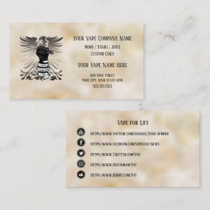 VAPE I Vape I am Business Social Media Business Card