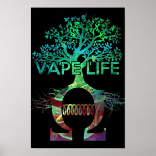 Vape Life Poster Black BG