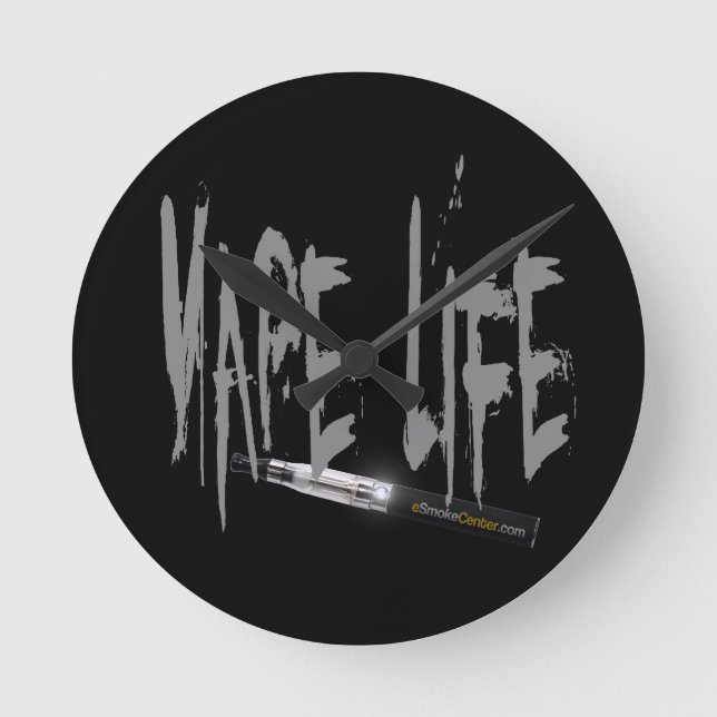 Vape Life! Round Clock (Front)