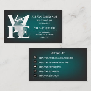 VAPE Retro VAPE Box Business Social Media Business Card