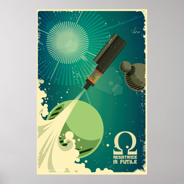 Vape Rocket - Resistance is futile Poster (Front)