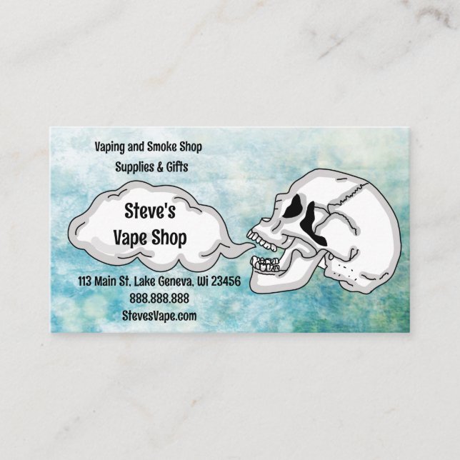 Vape Shop   Business Card (Front)