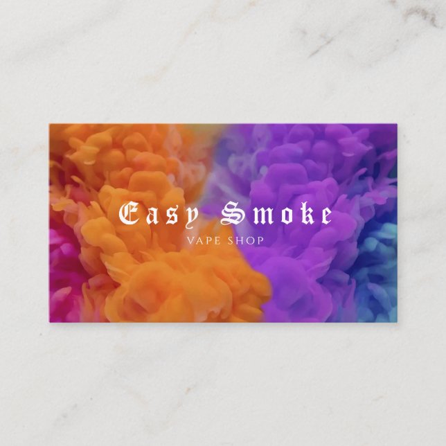 Vape Shop Business Card (Front)