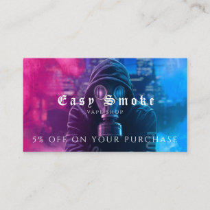 Vape Shop Business Discount Card