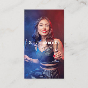 Vape Shop Smoke Black Business Card