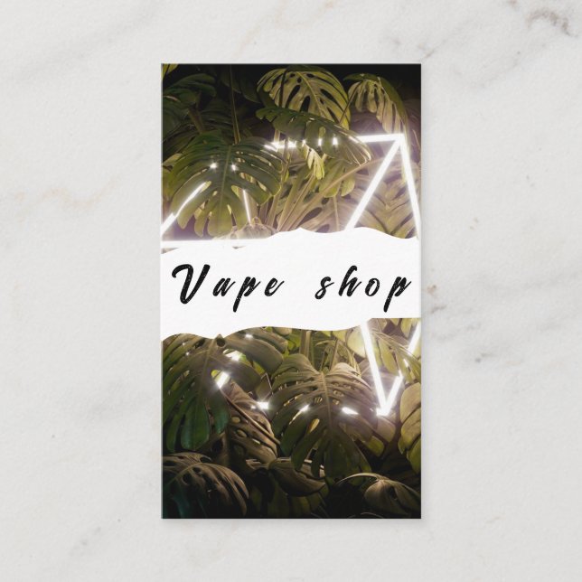 Vape Shop Smoke Cigarette Business Card (Front)