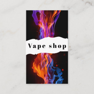 Vape Shop Smoke Cigarette Business Card