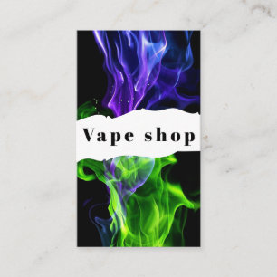 Vape Shop Smoke Cigarette Business Card