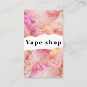 Vape Shop Smoke Cigarette Business Card