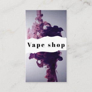 Vape Shop Smoke Cigarette Business Card