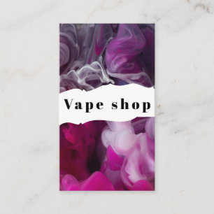 Vape Shop Smoke Cigarette Business Card