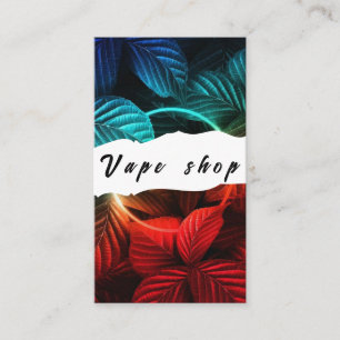 Vape Shop Smoke Cigarette Business Card