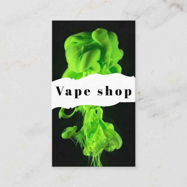 Vape Shop Smoke Cigarette Business Card (Front)
