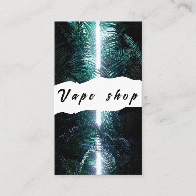 Vape Shop Smoke Cigarette Business Card (Front)