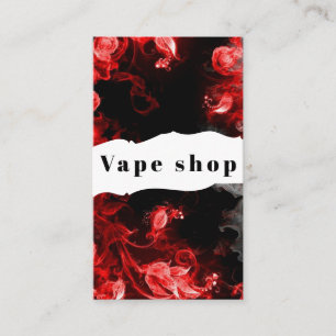 Vape Shop Smoke Cigarette Business Card