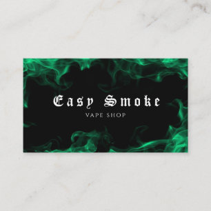 Vape Smoke Shop Store Electronic Cigarette Business Card