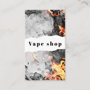 Vape Smoke Shop Store Electronic Cigarette Business Card