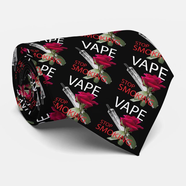 Vape. Stop smoking Tie (Rolled)