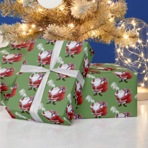 VAPE   Vaping 2 Santa Merry Christmas Wrapping Paper