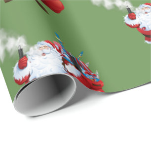 VAPE   Vaping Santa Merry Christmas Wrapping Paper