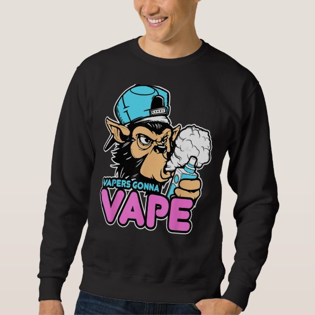 Vapers Gonna Vape Gorilla  Vape Tee (Front)