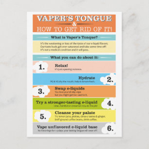 Vaper's Tongue Infographic Postcard