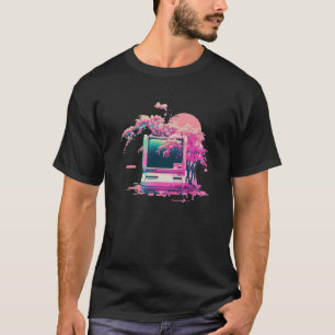 Vaperwave Aesthetic Glitch Retrowave Synthwave 14 T-Shirt