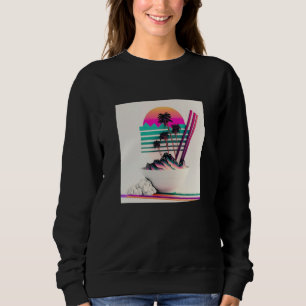 Vaperwave Aesthetic Glitch Retrowave Synthwave 1 Sweatshirt