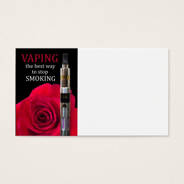 Vaping and rose flower (Front)