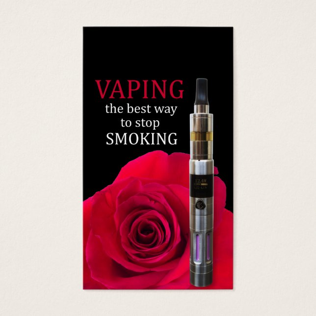 Vaping and rose flower (Front)