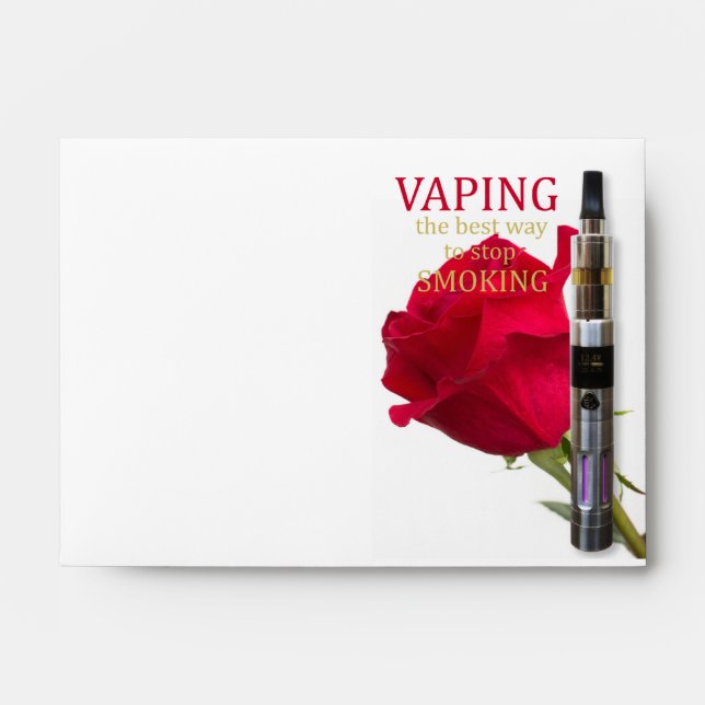 Vaping is the best way to stop smoking envelope (Front)