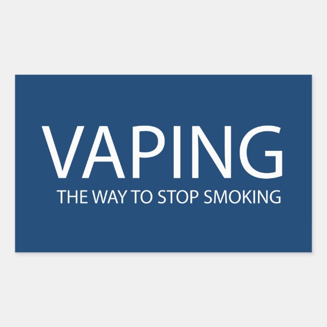 Vaping Rectangular Sticker (Front)
