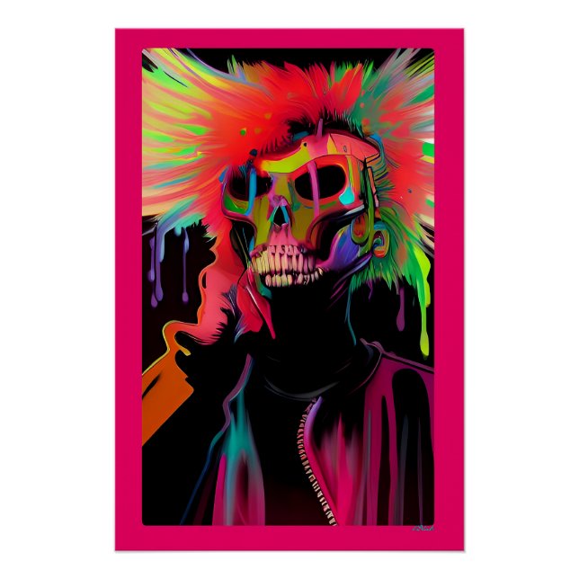 Vaporface Death Rattle Poster (Front)