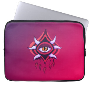 Vaporware Demon Eye - Colourful Gothic Laptop Sleeve