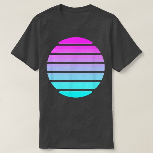 Vaporwave 80s 90s Electro Sunrise Pop music cultur T-Shirt (Design Front)