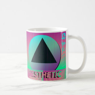 vaporwave aesthetic coffee mug