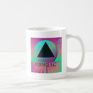 vaporwave aesthetic coffee mug