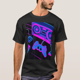 Vaporwave Aesthetic Gaming Console Controller T-Shirt