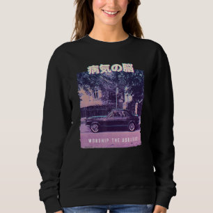 Vaporwave Aesthetic Glitch 80s Retro Car Sweatshirt