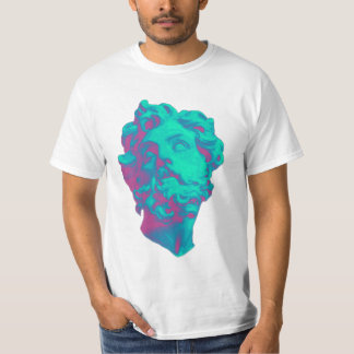 Vaporwave Aesthetic Glitch Statue Men T-shirt