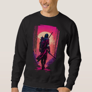 Vaporwave Aesthetic Retro Cyberpunk Samurai Shirt 