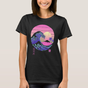 Vaporwave Aesthetic Wave Off Kanagawa Japanese Ret T-Shirt