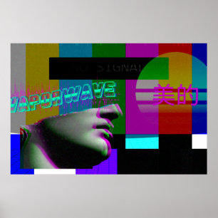 Vaporwave Art Poster   Vaporwave Aesthetic Poster