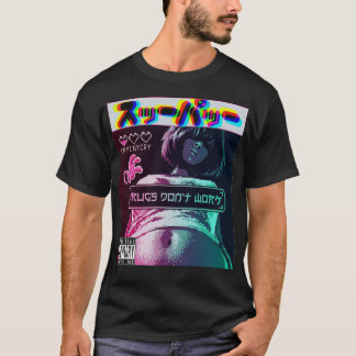 Vaporwave Cool Girl Gamer Style T-Shirt
