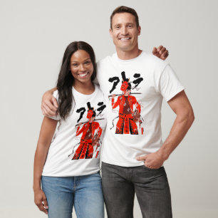 Vaporwave Cyberpunk Samurai Warrior  T-Shirt