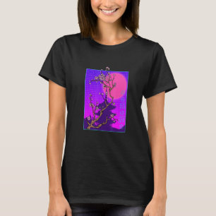 Vaporwave Japanese Cherry Blossom Japan Sakura Flo T-Shirt