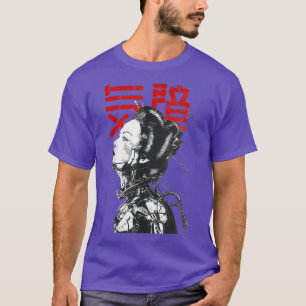Vaporwave Japanese Cyberpunk Geisha Aesthetic Urba T-Shirt