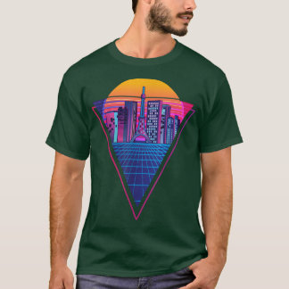 Vaporwave Music Japanese Otaku Retro City  T-Shirt
