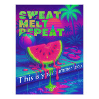Vaporwave Neon 80s Tropical Heat