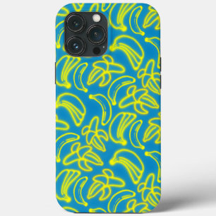 Vaporwave Neon Bananas Retro Futuristic iPhone 13 Pro Max Case
